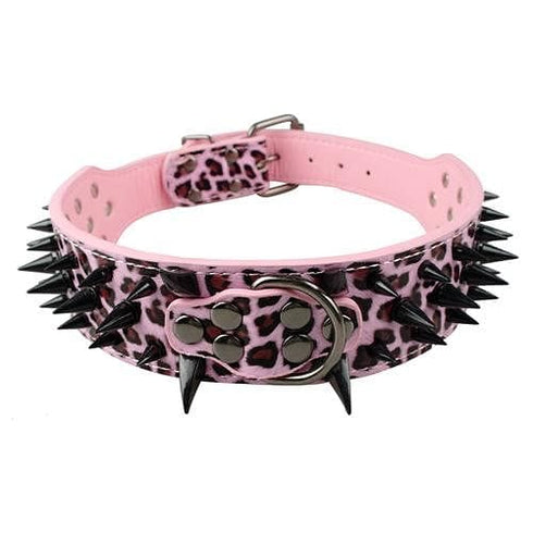 Adjustable Spiked Studded Dog Collar