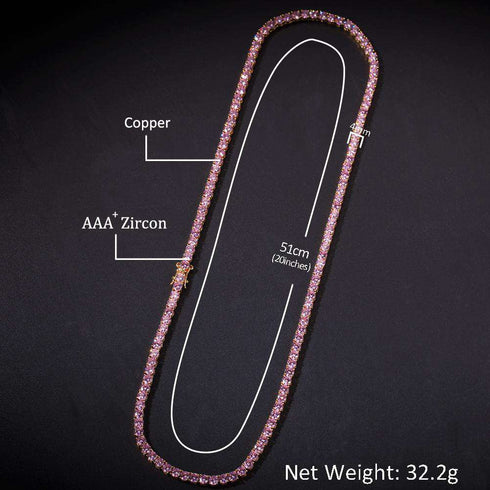 Pink Tennis Choker