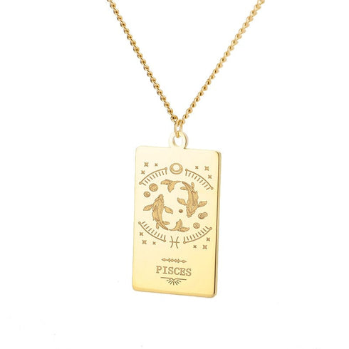Zodiac Sign Pendant Chain