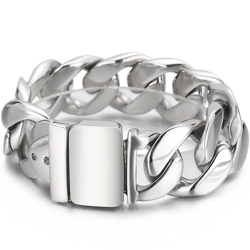 25mm Chunky Stainless Steel Miami Cuban Bracelet