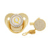 Custom Gold Bling Initial BPA Free Baby Pacifier