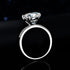 Radiant Sparkle 5CT 925 Sterling Silver Moissanite Engagement Ring