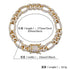 Rapper Gold/Silver Clasp 10mm Cuban Chain Bracelet