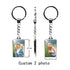Custom Photo Keychain Heart-Shaped