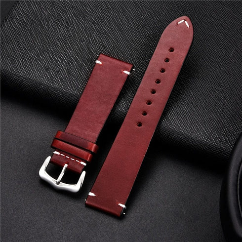 Genuine Retro Leather Watch Strap
