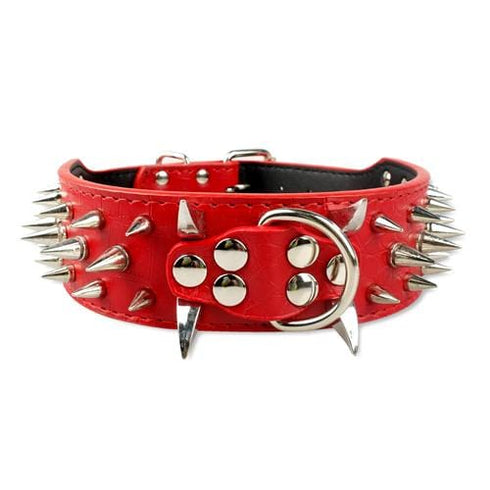 Adjustable Spiked Studded Dog Collar