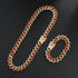 VVS Jewelry 2Tone Cuban Chain + FREE Bracelet Bundle