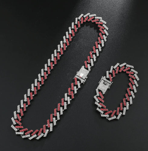 VVS Jewelry 2Tone Cuban Chain + FREE Bracelet Bundle