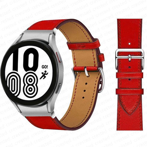 Two-Tone Leather Watch Strap for Smart Watches
