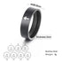 8mm Stainless Steel Cross Ring