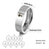 8mm Stainless Steel Cross Ring - BOGO