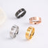 8mm Stainless Steel Cross Ring