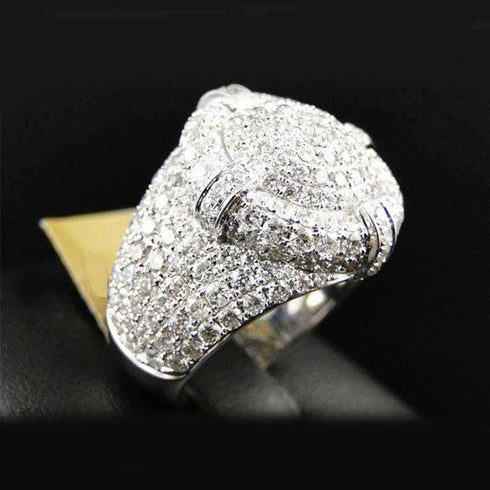 Round Bling Pinky Ring