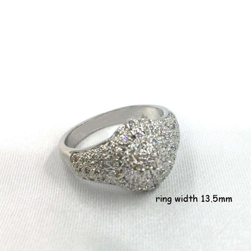 Round Bling Pinky Ring