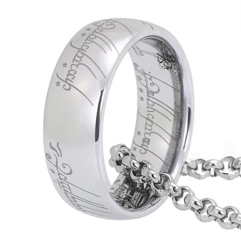 LOTR One Ring Gold Plated Tungsten Carbide Ring Replica