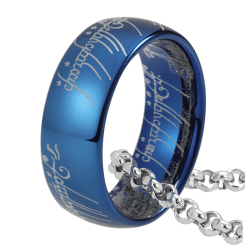 LOTR One Ring Gold Plated Tungsten Carbide Ring Replica