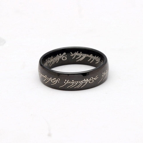 LOTR One Ring Gold Plated Tungsten Carbide Ring Replica