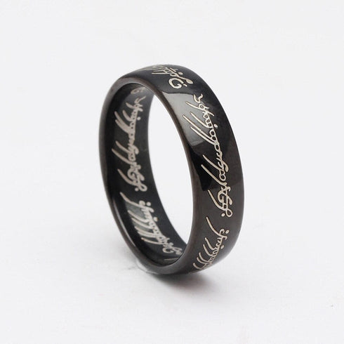 LOTR One Ring Gold Plated Tungsten Carbide Ring Replica