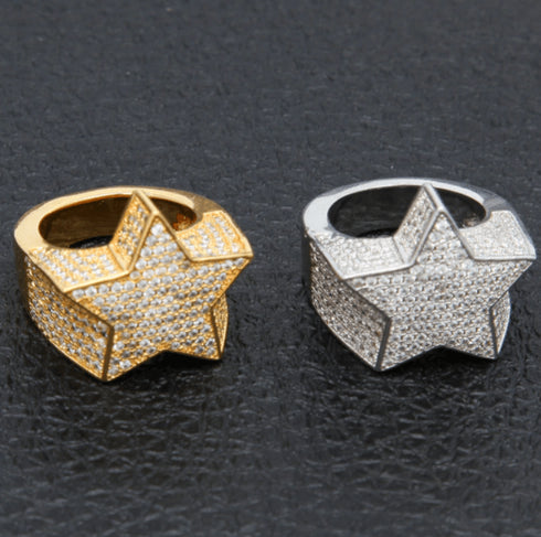 Rockstar Fully Iced Out Ring