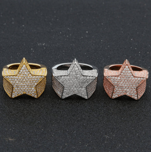 Rockstar Fully Iced Out Ring