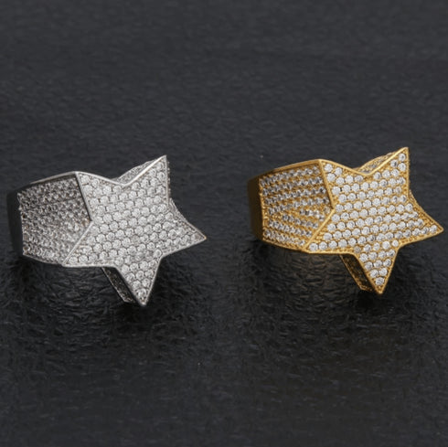 Rockstar Fully Iced Out Ring