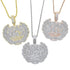 Road Runna Badge Micro Pave Iced Pendant