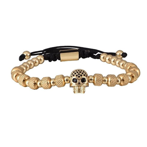Roman Skull 3pc Bracelet Set