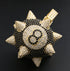 Iced out Spike 8 Ball Pendant Chain