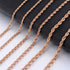 14k Gold 316L Stainless Steel Rope Chain - BOGO