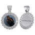 VVS Jewelry Iced Name Engraved Custom Circle Photo Chain