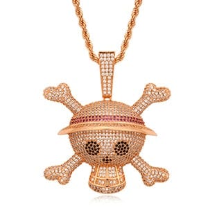 King Crossbone Pirate Skull Pendant