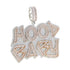 Two-Tone Iced Hood Baby Pendant Chain