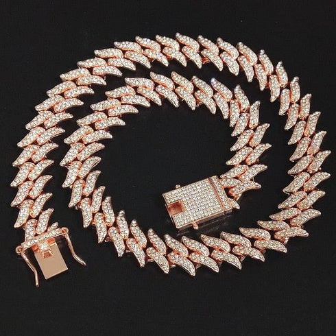 VVS Jewelry Spike Miami Cuban Chain