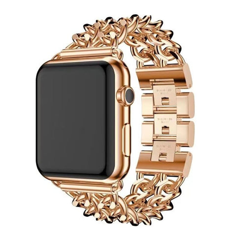 Compatible with Apple Watch - Double Cuban Chain Watch Band