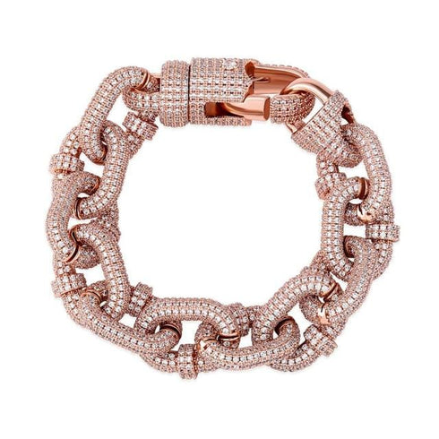 VVS Jewelry 17mm Thicc AF Micropave Miami Cuban Bracelet