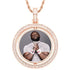 VVS Jewelry Custom Rotating Photo Medallion Pendant Chain