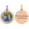 Custom Round Diamond Photo Pendant + FREE Name engraving