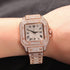Fully Iced Square Stainless Steel Roman Watch - BOGO