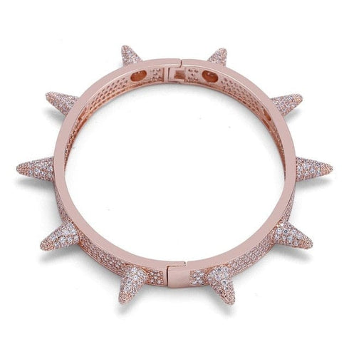 Micro pave Spike Bangle Bracelet