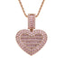 VVS Jewelry Custom Heart Locket Photo Chain