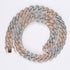 The Plug Tri-color 18mm Miami Cuban Link