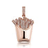 Icy Fries Bling Pendant Necklace
