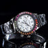 Luxury Quartz Rollie Style Watch with Color Rhinestone
