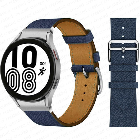 Two-Tone Leather Watch Strap for Smart Watches