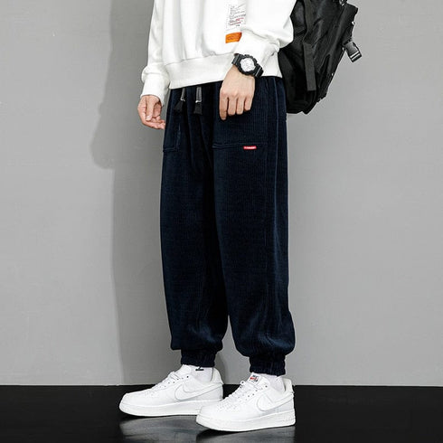 Rugged Corduroy Garterized Men's Pants