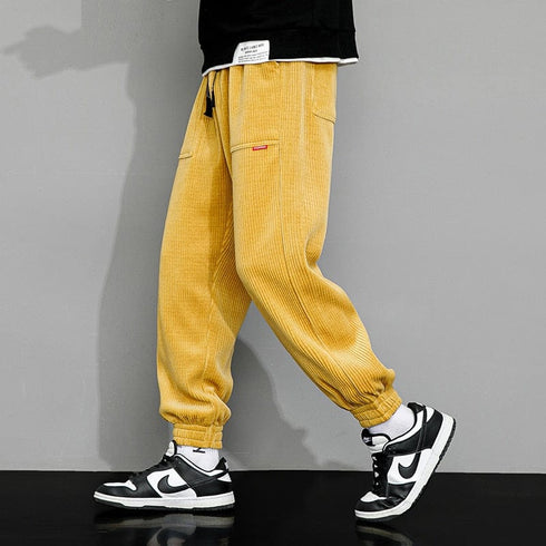 Rugged Corduroy Garterized Men's Pants