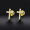 S925 Silver Moissanite Dainty Cross Stud Earrings