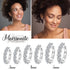 S925 VVS Moissanite Diamond Huggie CC Hoop Earrings