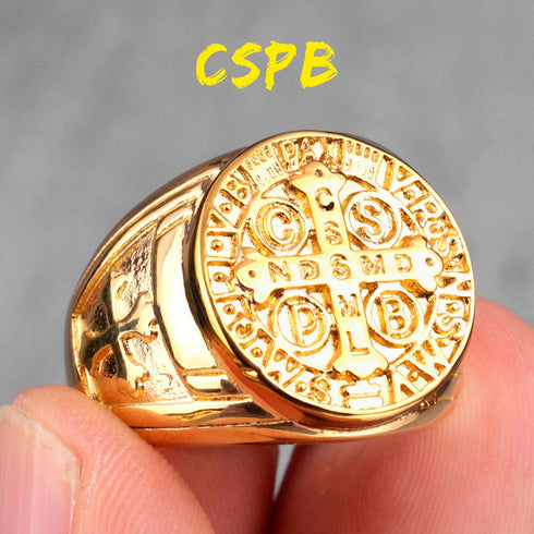 Saint Benedict Cspb Cross Ring