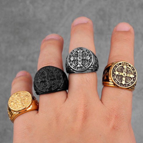 Saint Benedict Cspb Cross Ring